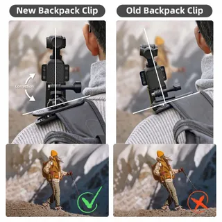 SUREWO Draaibare Rugzakhouder 360 Voor DJI Osmo Pocket 3 — miniatuur 4
