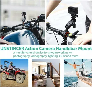 UNSTINCER Camerahouder Voor Fiets GoPro Hero Insta360 DJI Osmo — miniatuur 6