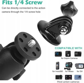 UNSTINCER Camerahouder Voor Fiets GoPro Hero Insta360 DJI Osmo — miniatuur 5
