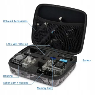 DELEYCON GoPro Hardcase Tas L Camouflage — miniatuur 2