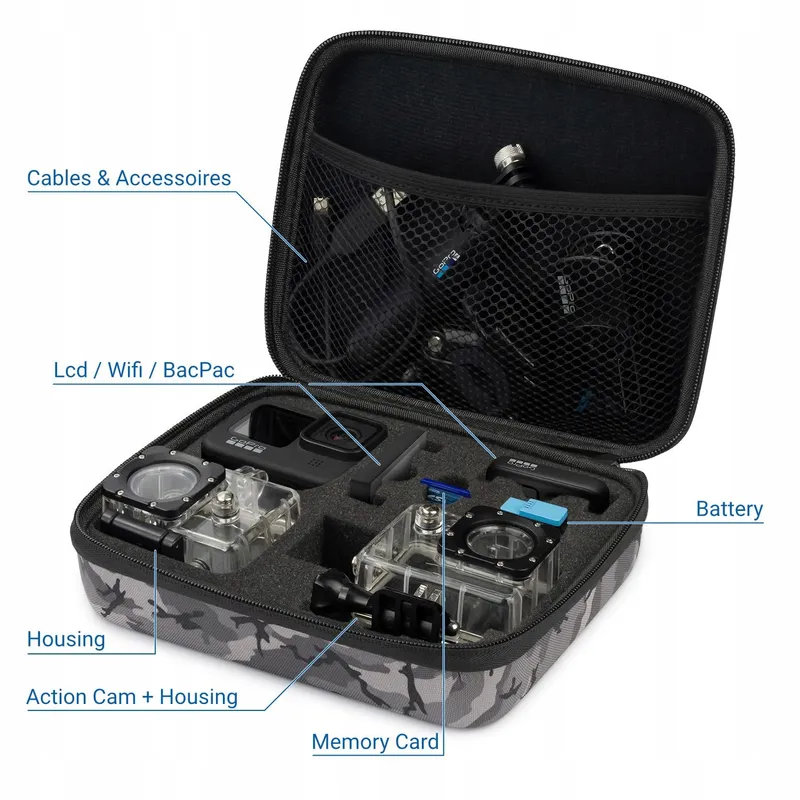 DELEYCON GoPro Hardcase Tas L Camouflage — foto 2