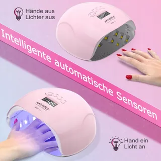 NAILGIRLS UV LED Lamp 150W Voor Gelnagels Sensor LCD — miniatuur 3