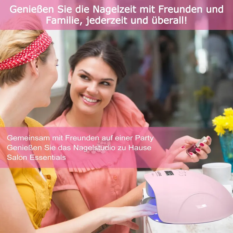NAILGIRLS UV LED Lamp 150W Voor Gelnagels Sensor LCD — foto 7
