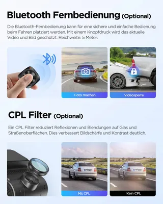 VIOFO A229 Plus 2K Dual Dashcam Voor Achter GPS WiFi Nachtzicht — miniatuur 7