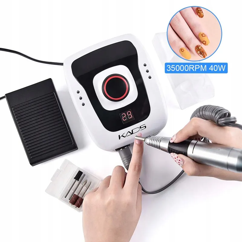 KADS Elektrische Manicure Pedicure Set 35000RPM Wit — foto 5