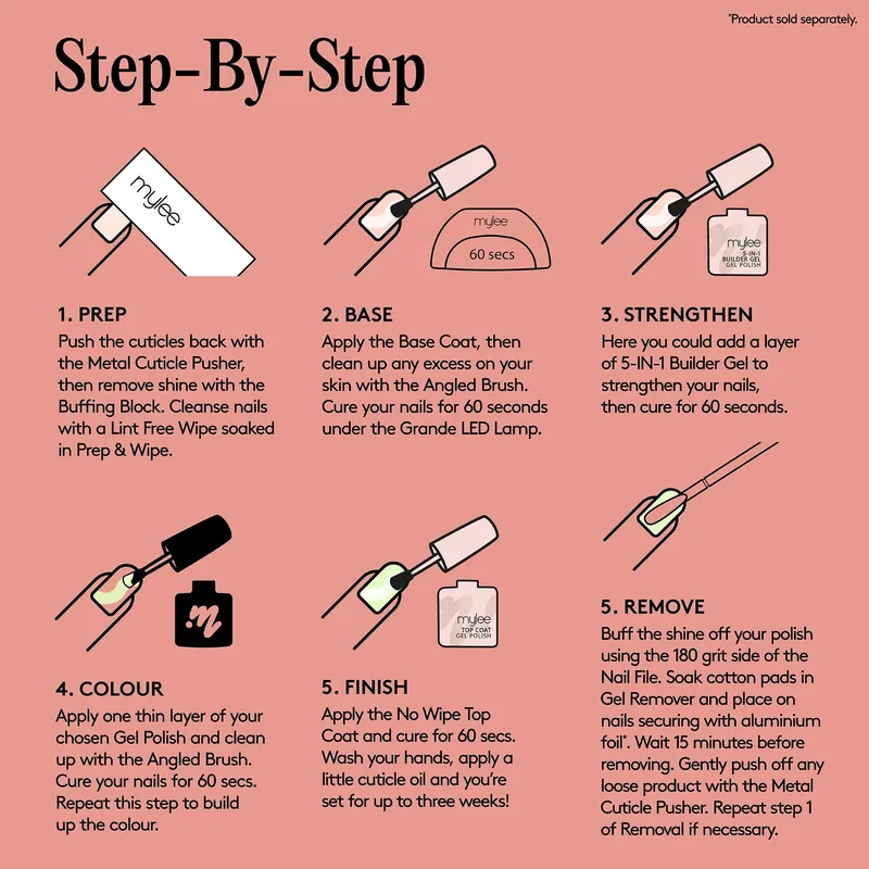 MYLEE Gelnagelset LED Lamp Base Top 4 Kleuren Remover — foto 8