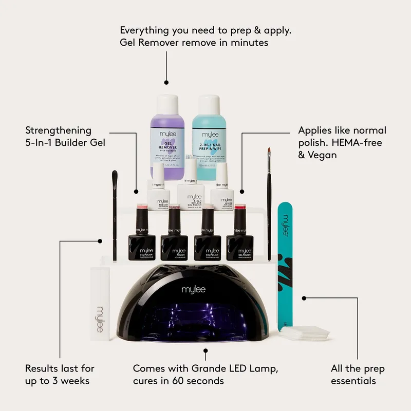 MYLEE Gelnagelset LED Lamp Base Top 4 Kleuren Remover — foto 3
