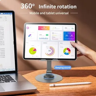 GOZOPO Opvouwbare Telefoonstandaard Verstelbaar Bureau Grijs — miniatuur 4