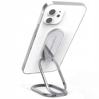 VAWCORNIC Telefoonringhouder 540° Draaibaar iPhone iPad Samsung Zilver — miniatuur 1