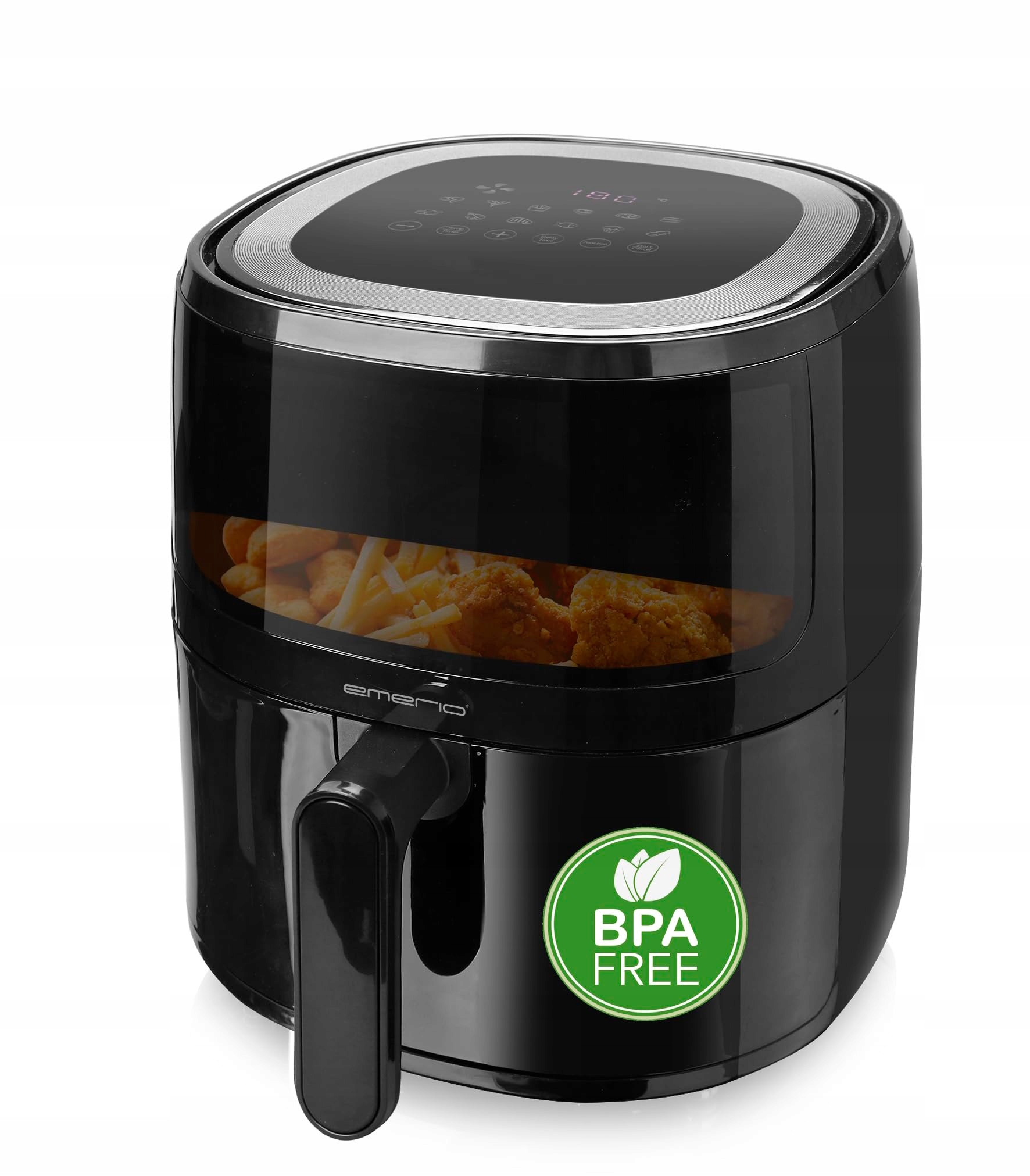 EMERIO AF-129329.3 Digitale Heteluchtfriteuse 5L 1500W Met Kijkvenster