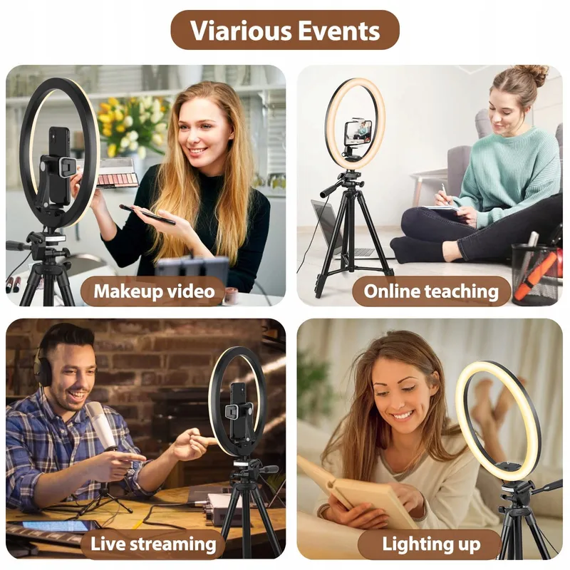 AUREDAY Ringlichtstatief 12" Streaming Fotografie Set — foto 3