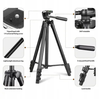 AUREDAY Ringlichtstatief 12" Streaming Fotografie Set — miniatuur 6