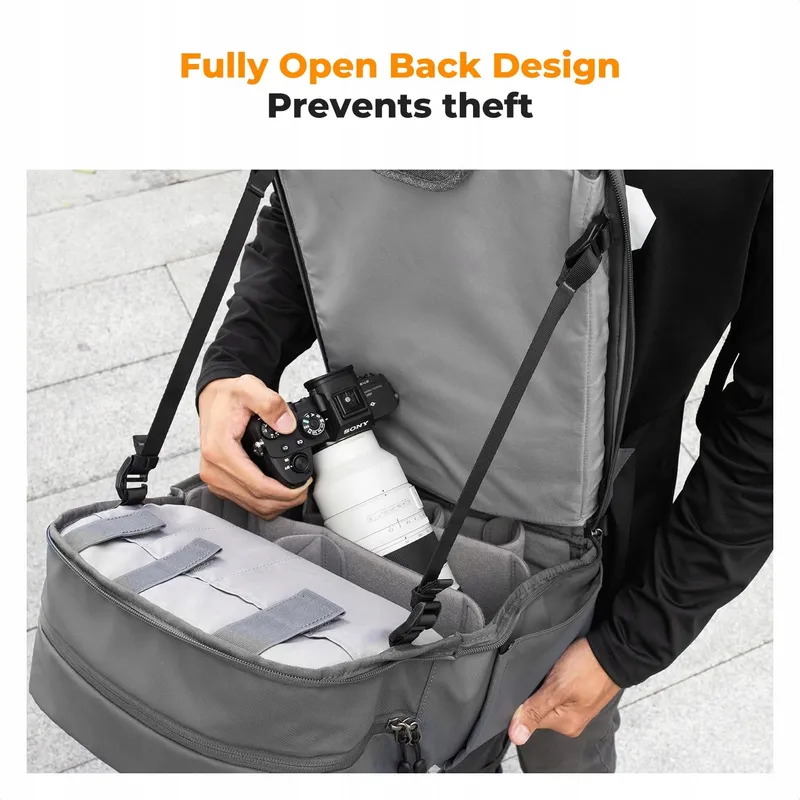 K&F CONCEPT Camerarugzak 20L Met Laptopvak 15-15,6 Inch — foto 4