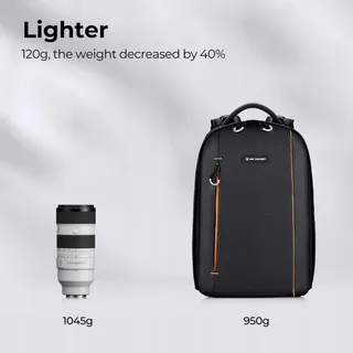 K&F CONCEPT Waterdichte Fotorugzak Camera Laptop — miniatuur 6