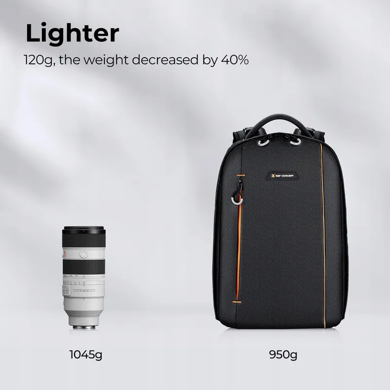 K&F CONCEPT Waterdichte Fotorugzak Camera Laptop — foto 6