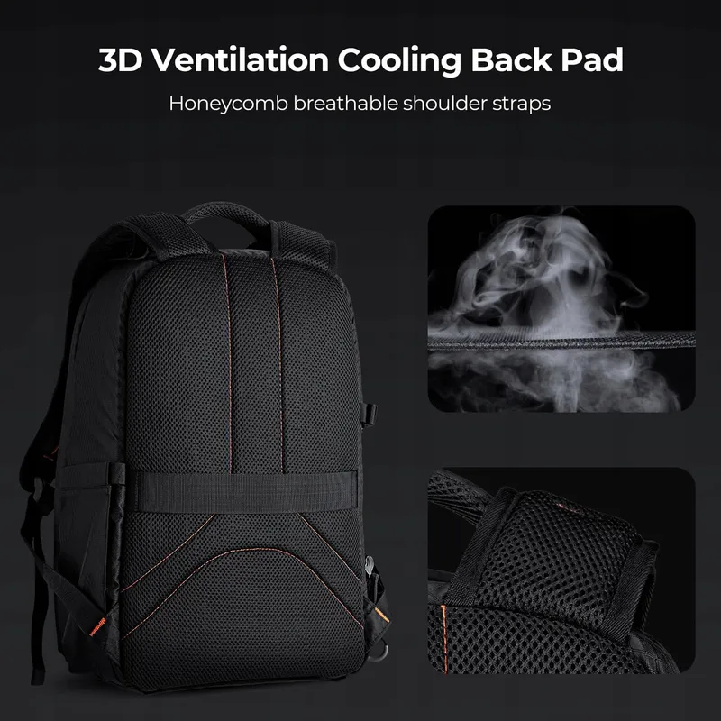 K&F CONCEPT Waterdichte Fotorugzak Camera Laptop — foto 5