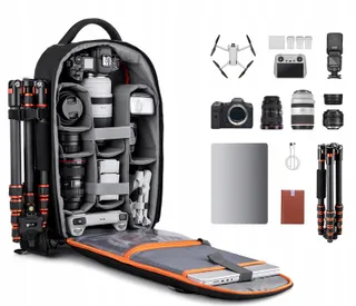 K&F CONCEPT Waterdichte Fotorugzak Camera Laptop — miniatuur 12
