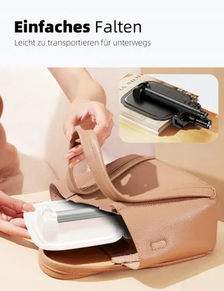 PUJUDODA Verstelbare Opvouwbare Telefoonstandaard Bureau Wit — miniatuur 6