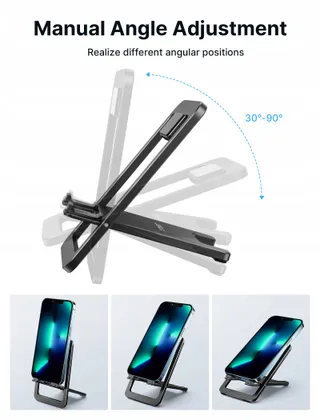 JSAUX Telefoonstandaard 2 Stuks Opvouwbaar Aluminium iPhone Samsung — miniatuur 6
