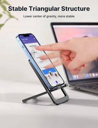 JSAUX Telefoonstandaard 2 Stuks Opvouwbaar Aluminium iPhone Samsung — miniatuur 7