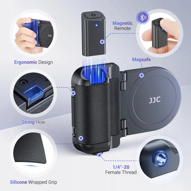 JJC Magnetische Telefoonhouder Bluetooth Afstandsbediening iPhone — foto 5
