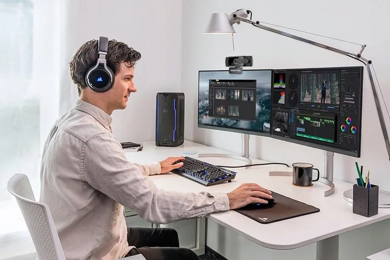 aigolink Webcam 1080P Microfoon Statief Laptop PC Streaming — foto 8