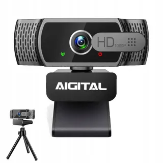 aigolink Webcam 1080P Microfoon Statief Laptop PC Streaming — miniatuur 1