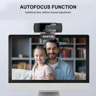 aigolink Webcam 1080P Microfoon Statief Laptop PC Streaming — miniatuur 3