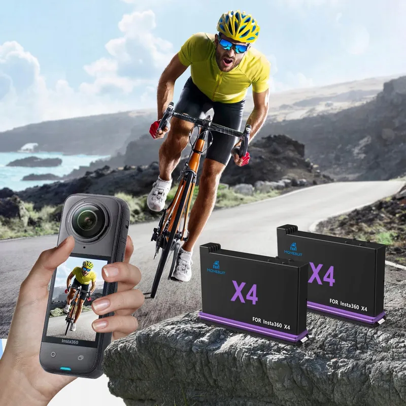 HOMESUIT Accuset 2500mAh en USB Oplader voor X4 — foto 6