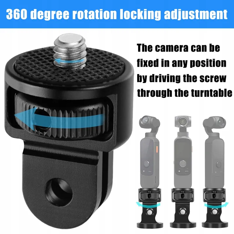 BEGPOEE Statiefadapter 360° 1/4" GoPro Sjcam — foto 5