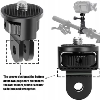 BEGPOEE Statiefadapter 360° 1/4" GoPro Sjcam — miniatuur 3