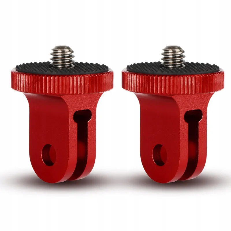 HSU Aluminium Statiefadapter Insta360 X4 X3 X2 2 Stuks Rood — foto 1