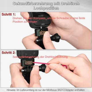 CNC Aluminium Adapter GoPro DJI Insta360 Sjcam 1/4" — miniatuur 5