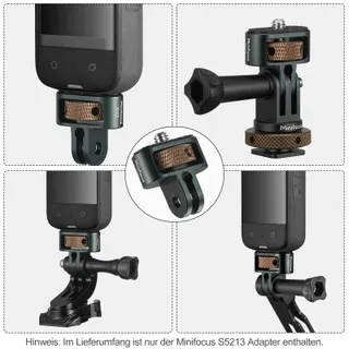 CNC Aluminium Adapter GoPro DJI Insta360 Sjcam 1/4" — miniatuur 6