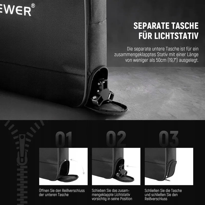 NEEWER Ringlicht Tas 12 Inch Nylon Beschermend Reizen 50x42cm — foto 5