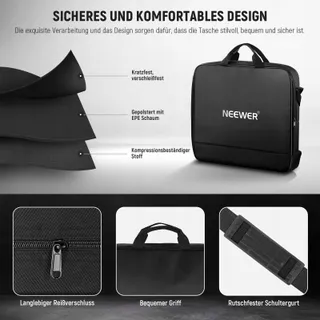 NEEWER Ringlicht Tas 12 Inch Nylon Beschermend Reizen 50x42cm — miniatuur 4