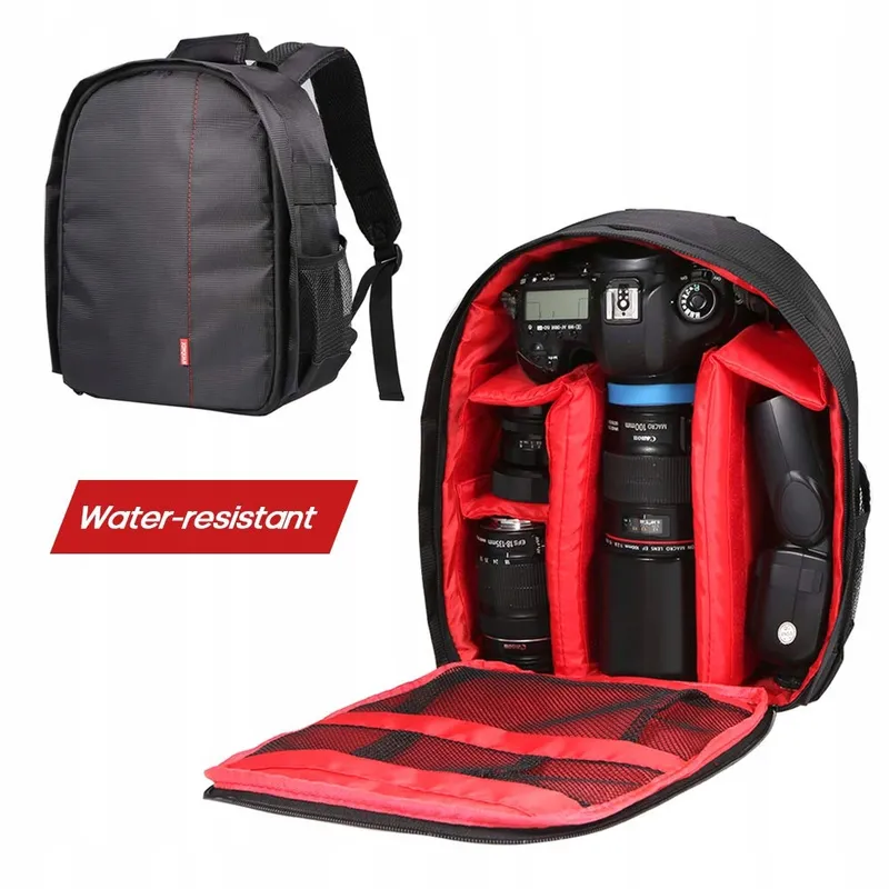 DOCOOLER Camerarugzak Waterdicht Canon Nikon Sony DSLR Rood — foto 2