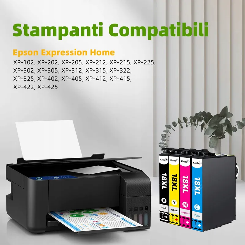 KOALA Set 10 Cartridges 18XL Epson Expression Home XP — foto 2