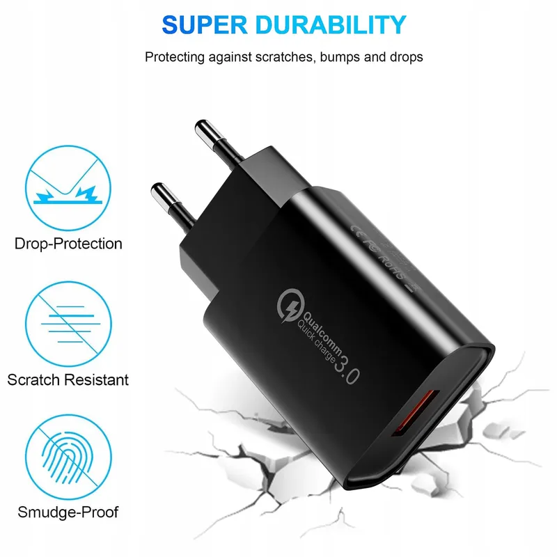JUPPTELECTRONICS USB Snellader 18W QC 3.0 2 Stuks iPhone — foto 8