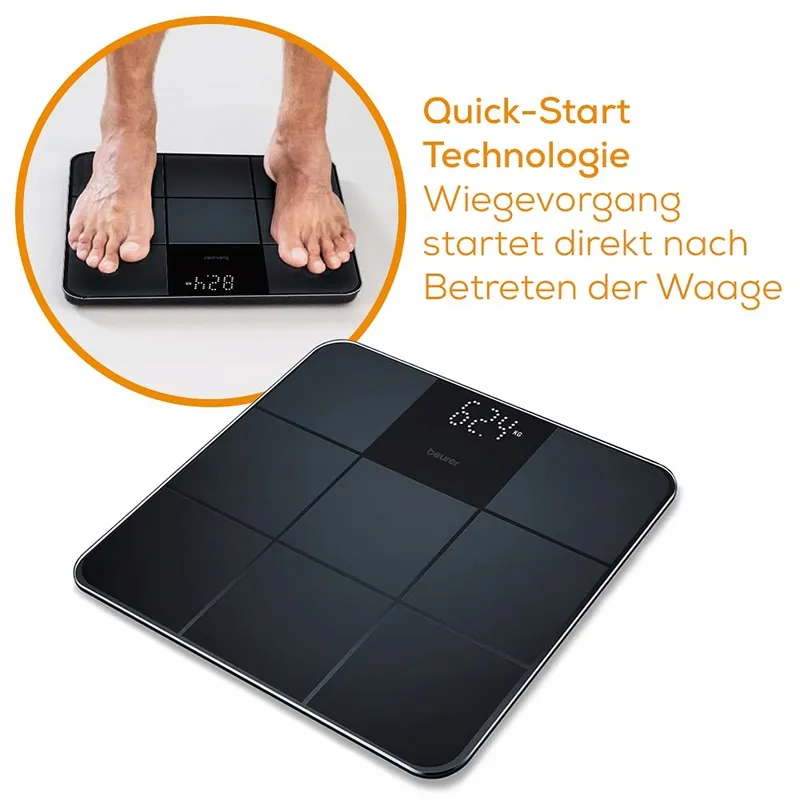 BEURER GS 235 Digitale Weegschaal Magic-Display Zwart — foto 3