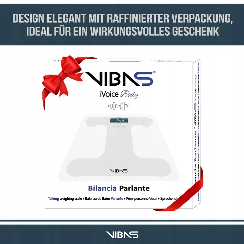 VIBAS iVoice Sprekende Personenweegschaal Blinden Senioren 5 Talen — foto 7