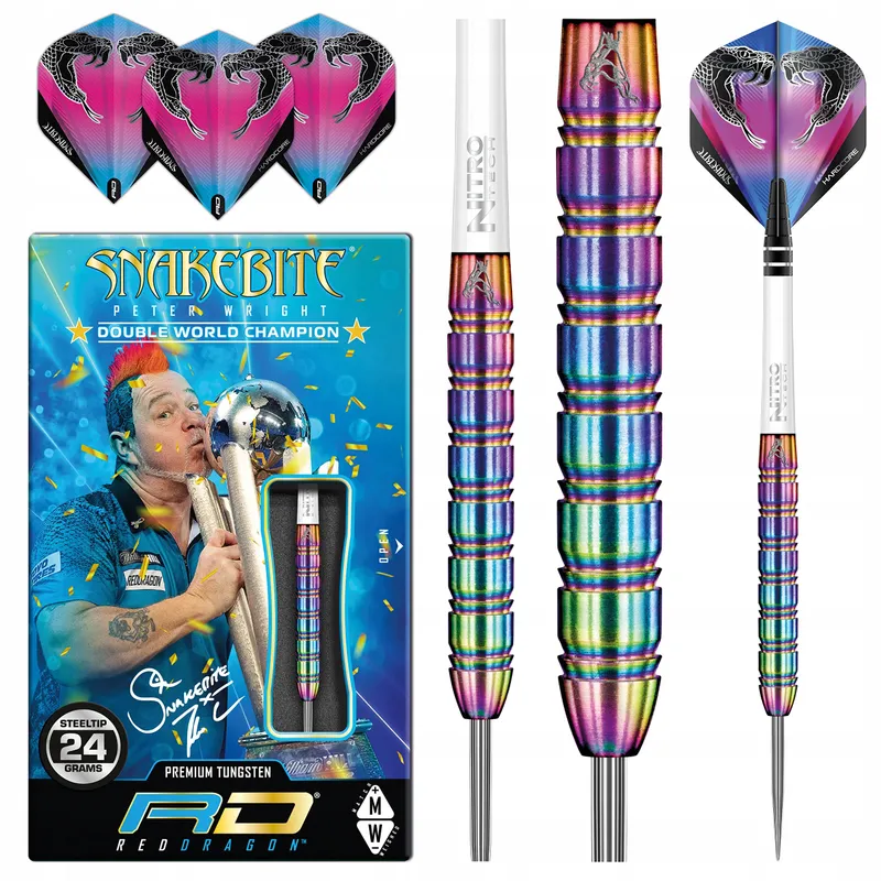 RED DRAGON Snakebite 1 24g 85% Wolfraam Dartset Metaal — foto 1