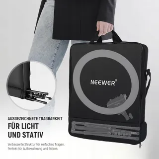 NEEWER Professionele Ringlamp 18 Inch 45W Statief Telefoonhouder App — miniatuur 8