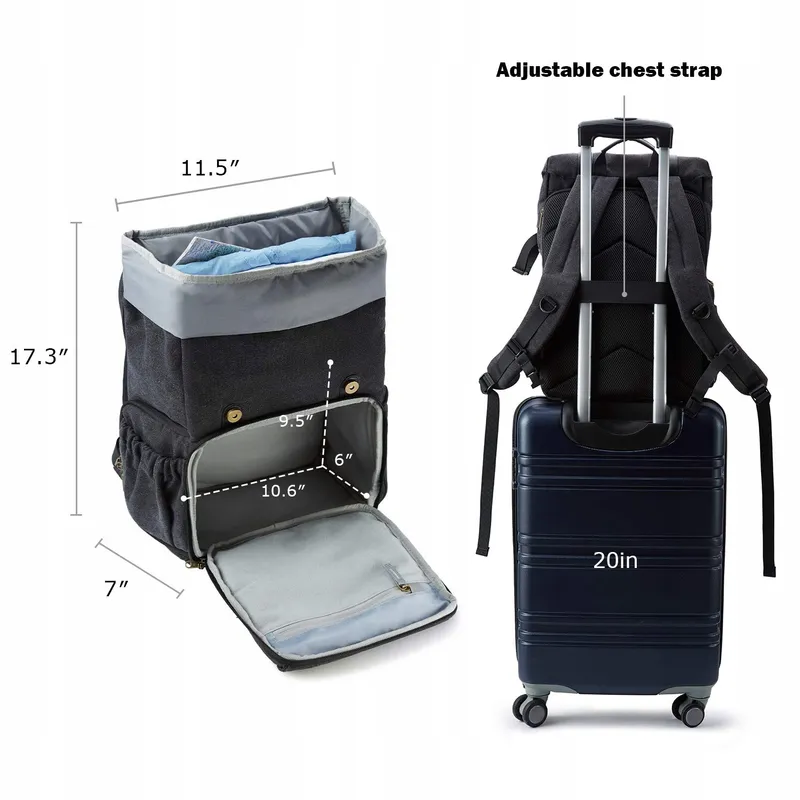 BAGSMART Camerarugzak DSLR Waterdicht Laptop 15 Inch Zwart — foto 6