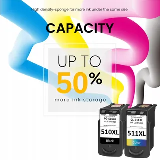Inktcartridges 510 511 voor Canon Pixma MP230 MP280 MP495 MP270 MX360 — miniatuur 5