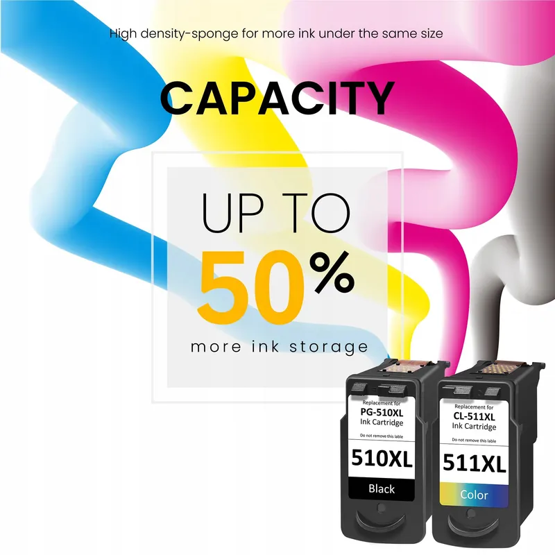 Inktcartridges 510 511 voor Canon Pixma MP230 MP280 MP495 MP270 MX360 — foto 5