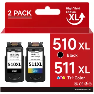Inktcartridges 510 511 voor Canon Pixma MP230 MP280 MP495 MP270 MX360 — miniatuur 1