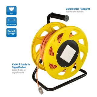 LOGILINK CAT6A SFTP RJ45 Kabel 60m Oranje — miniatuur 2