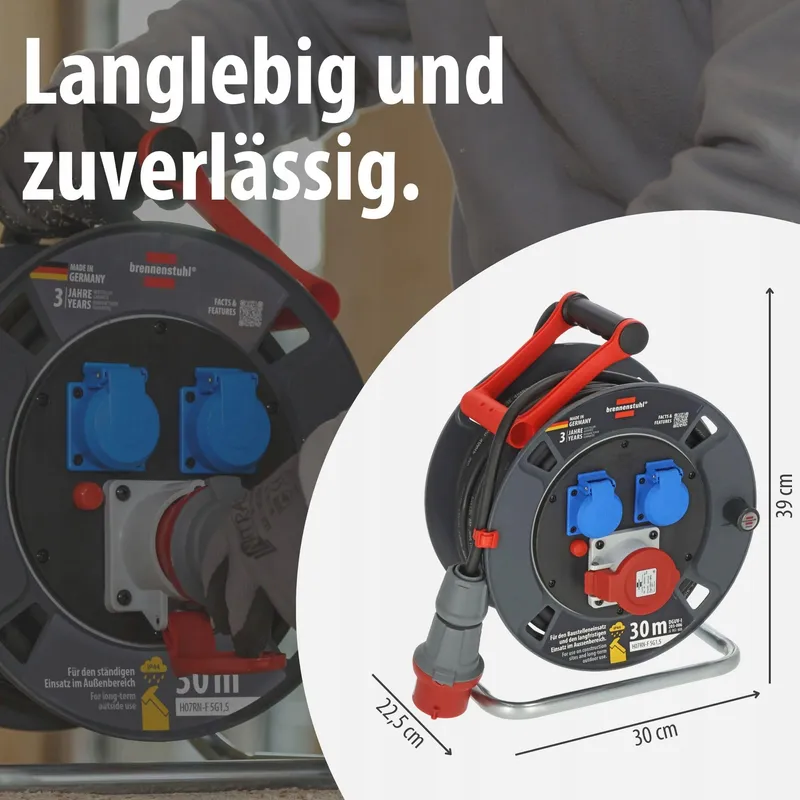 BRENNENSTUHL Garant CEE Kabelhaspel 30m Buiten IP44 — foto 7