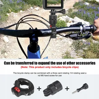 GOPRO Fietshouder 360° Draaibaar Stuur Sportcamera — miniatuur 4